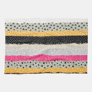 Patchwork Tiles: Versatile Seamless Design. Tea Towel