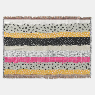 Patchwork Tiles: Versatile Seamless Design. Throw Blanket