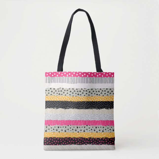 Patchwork Tiles: Versatile Seamless Design. Tote Bag (Front)
