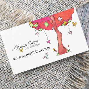 Patchwork Tree Professional Quilting Business Card