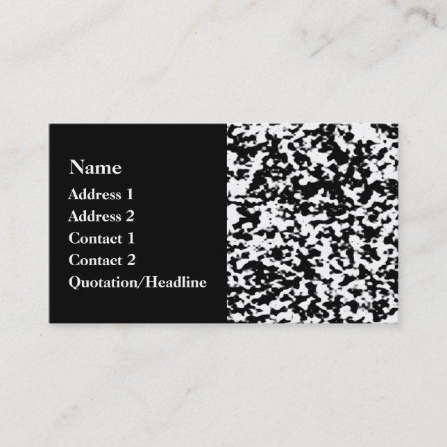 Patchy Cloud Business Card (Front)