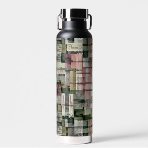 Patchy Mauve, Taupe, Sage Water Bottle