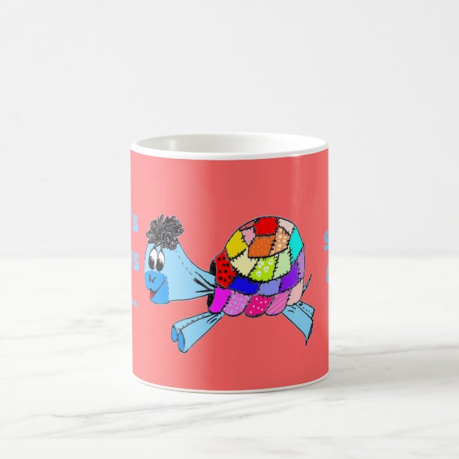 Patchy the tortoise tea coffee mug (Center)