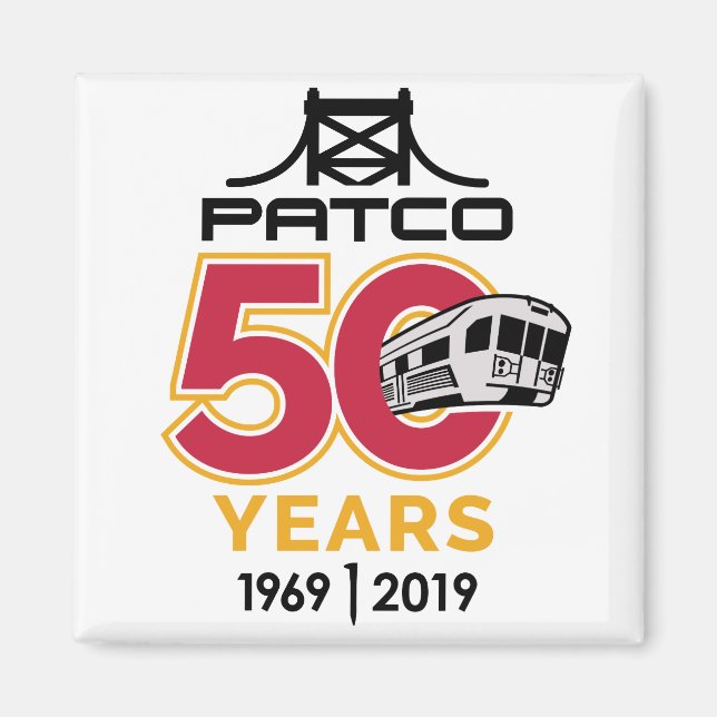 PATCO 50th Anniversary Magnet (Front)