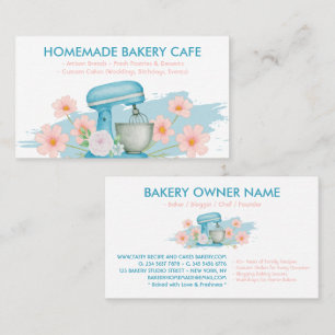 Patel Blue Bakery Pastry Business Card