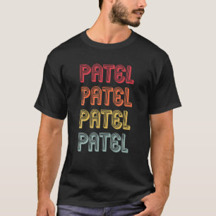 PATEL Gift Surname Funny Retro Vintage 80s Birthda T-Shirt