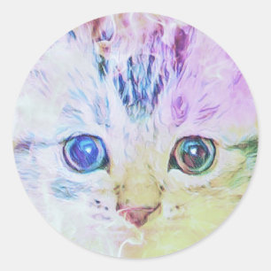 Patel Kitten Classic Round Sticker