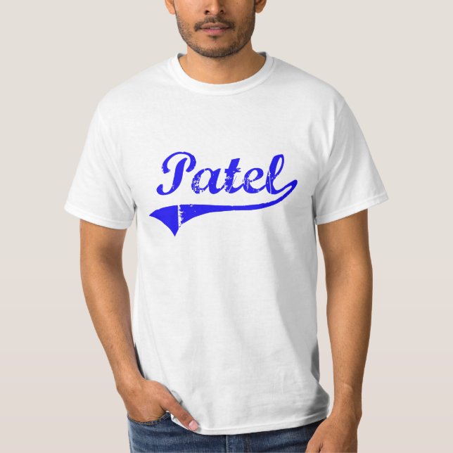 Patel Surname Classic Style T-Shirt (Front)