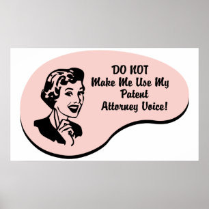 Patent Attorney Voice Poster