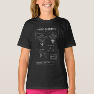 Patent Parachute Blueprint T-Shirt
