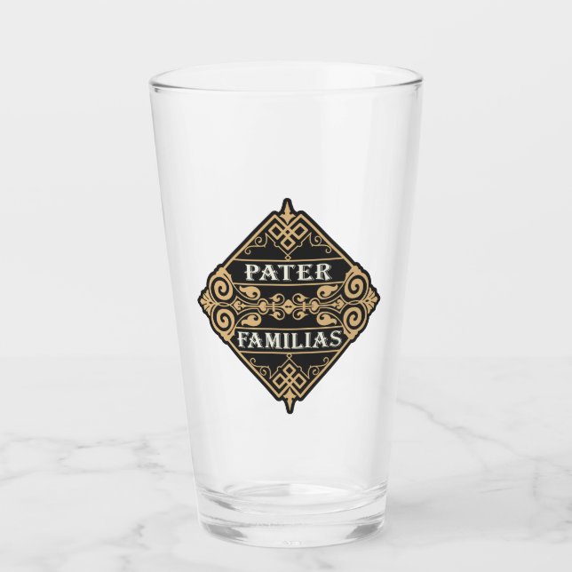 Pater Familias (Father of the Family) Glass (Front)