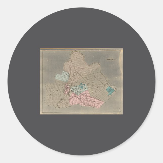 Paterson New Jersey _1  Classic Round Sticker (Front)