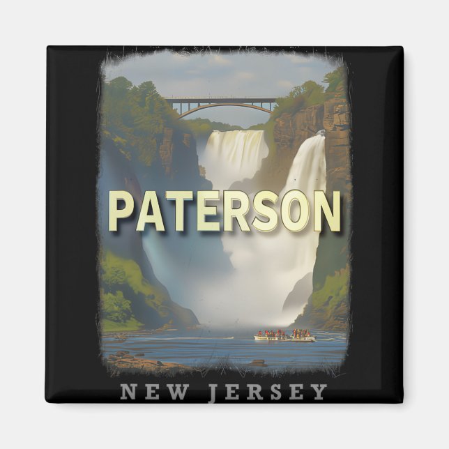 Paterson New Jersey Nj Waterfall Wonderland Sd617  Magnet (Front)