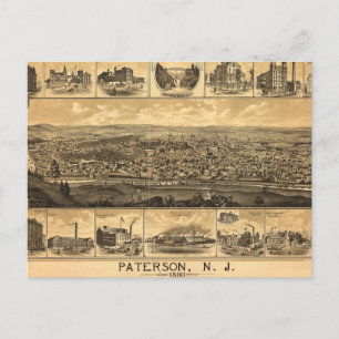 Paterson New Jersey Railroad Natural Landmarks Postcard
