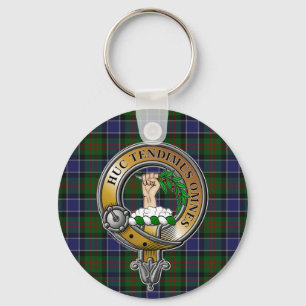 Paterson Tartan & Badge Key Ring
