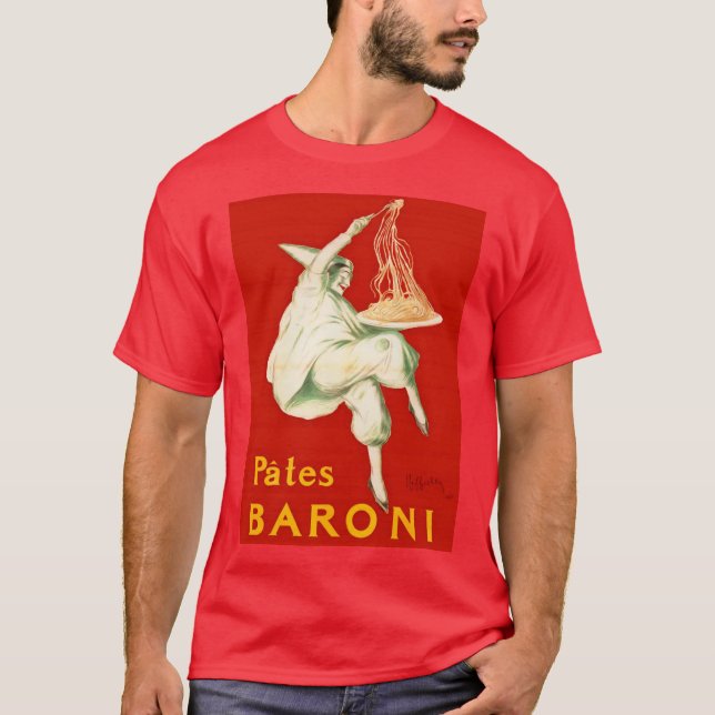 Pates Baroni Cappiello Vintage Advertisement T-Shirt (Front)