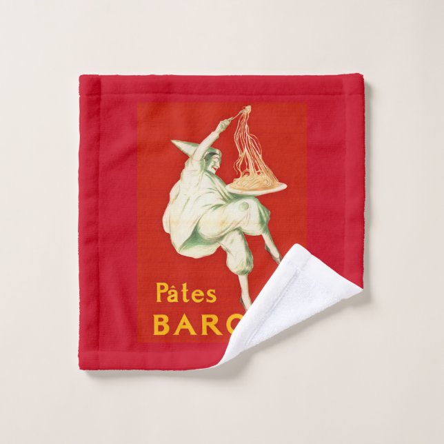Pates Baroni Cappiello Vintage Advertisement Wash Cloth (Wash Cloth)
