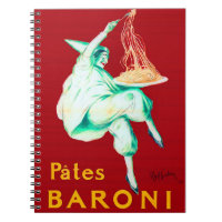 Pates Baroni Spaghetti Vintage Poster