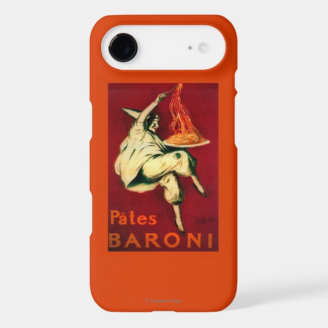 Pates Baroni Vintage PosterEurope Case-Mate iPhone Case (Back)