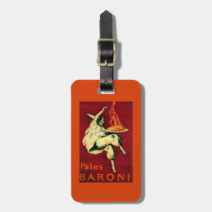 Pates Baroni Vintage PosterEurope Luggage Tag