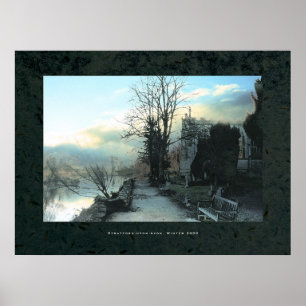Path alongside the river Avon at Stratford. Poster