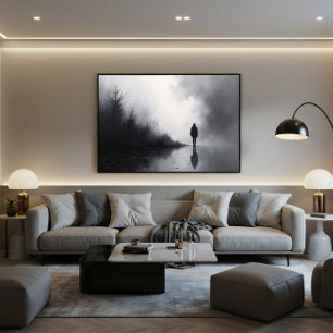 Path Between Shadows Canvas Print