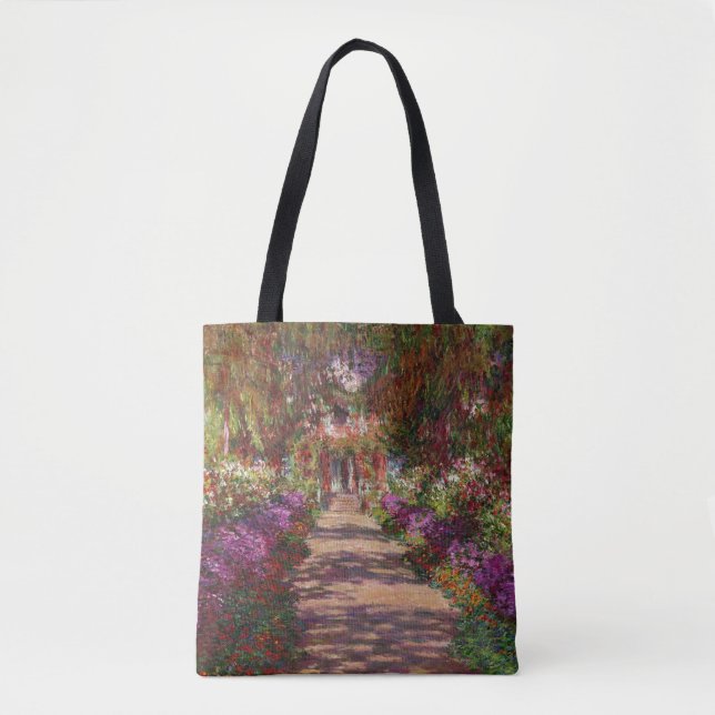 Path in Monet's Garden, Giverny by Claude Monet Tote Bag (Front)