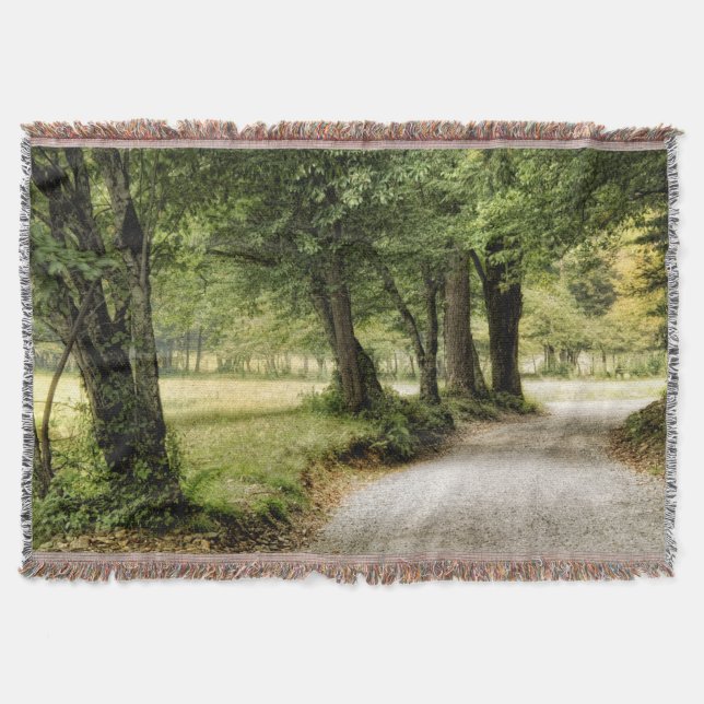 Path in the Country Throw Blanket (Front)