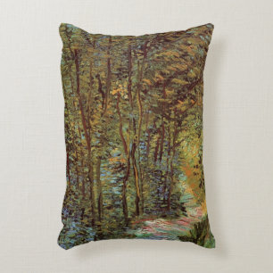 Path in the Woods by Vincent van Gogh Decorative Cushion