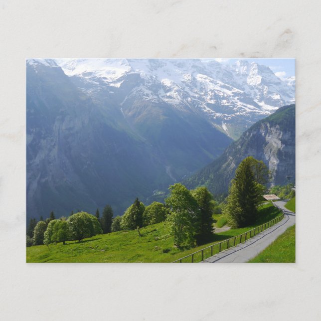 Path near Gimmelwald, Switzerland Postcard (Front)