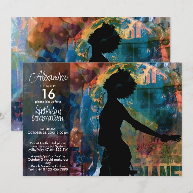 Path of Hope | Modern Urban Peace Art Invitation (Front/Back)