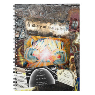 Path of Life Collage Spiral Notebook