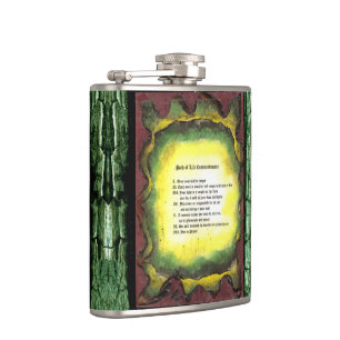Path of Life Commandments Hip Flask