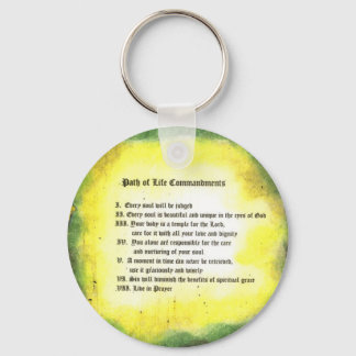 Path of Life Commandments Key Ring