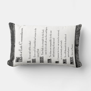 Path of Life Commandments Lumbar Cushion