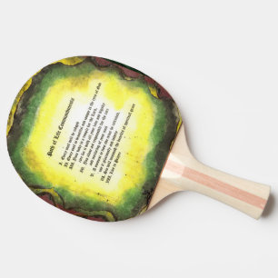 Path of Life Commandments Ping Pong Paddle