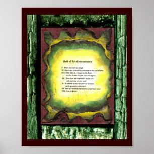 Path of Life Commandments Poster