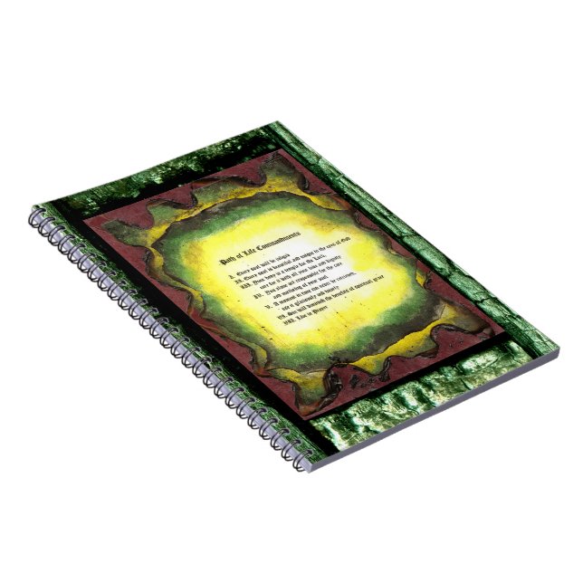 Path of Life Commandments Spiral Notebook (Right Side)