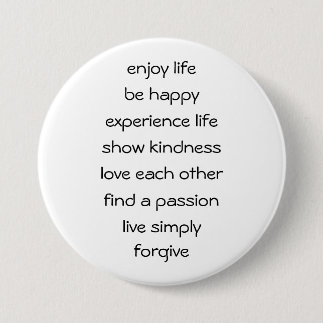Path of Life Spiritual Message Button (Front)