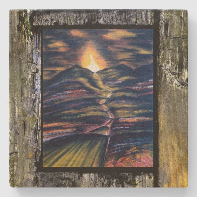 Path of Life Stone Coaster (Front)