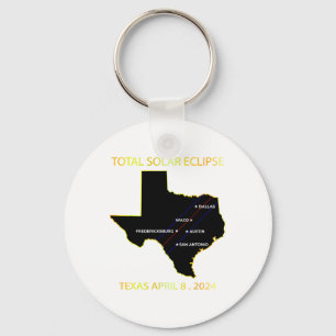 Path Of Solar Eclipse 2024 Interactive Map Texas E Key Ring