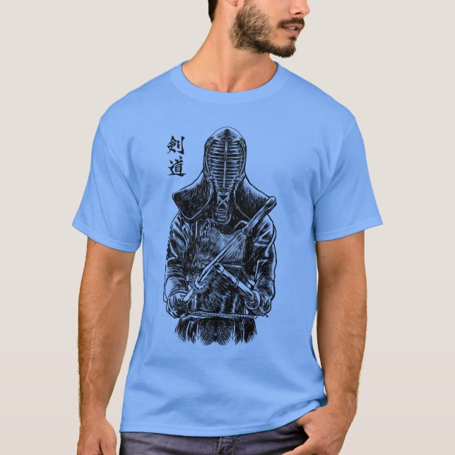 Path of the Sword: Mastering Kendo's Grace T-Shirt (Front)