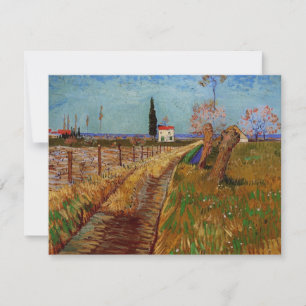 Path Through a Field, Willows by Vincent van Gogh