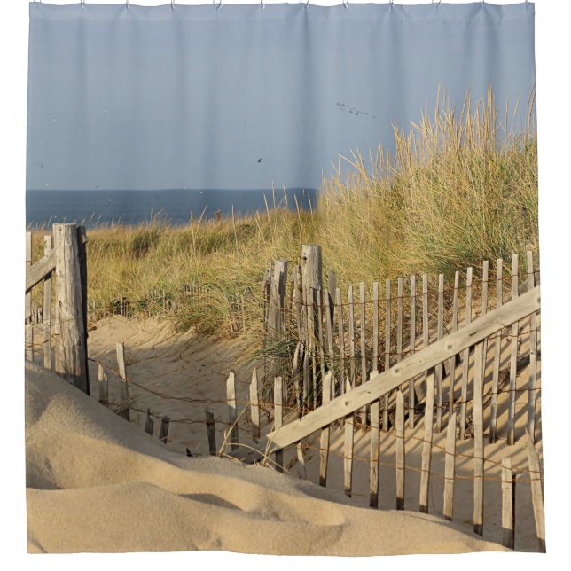Path through the dunes to Race Point Beach Shower Curtain (Front)