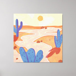 Path Through the Painted Desert Canvas Print