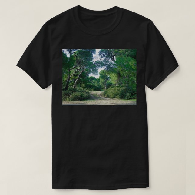 Path through woods  T-Shirt (Design Front)