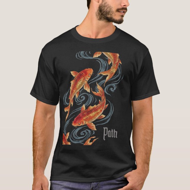 Path – Timeless Koi Symbol of Growth, Direction T-Shirt (Front)