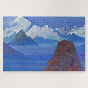 Path to Kailas, 1932 by Nicholas Roerich Poster Jigsaw Puzzle