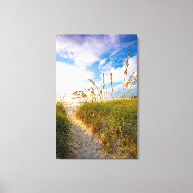 Path to the Beach Canvas Print (Front)