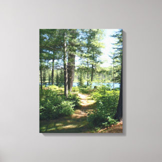 "Path to the Lake" Stretched Canvas Print